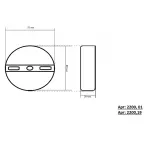 2200,19 Светильник Затмение черный d15 h3,5 Led 5W (4000K)