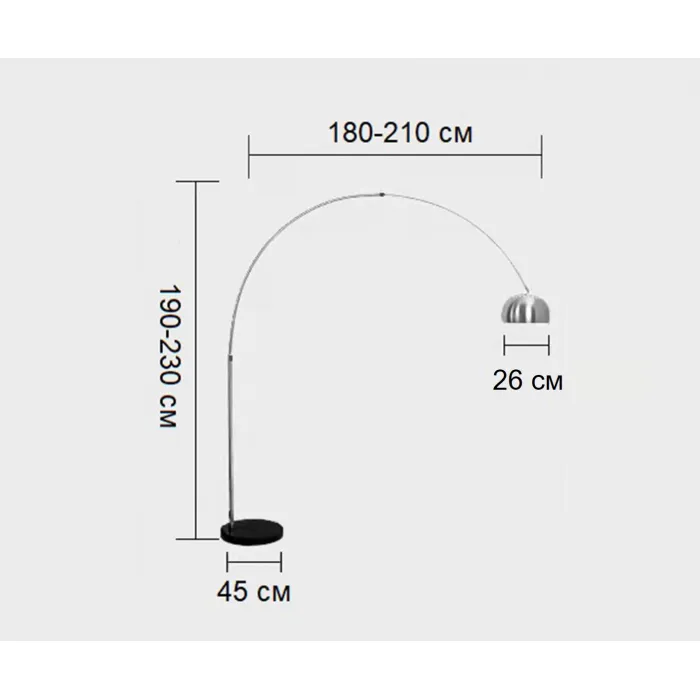 7063,16 Торшер Альфаси никель d190 h210 E27 1*40W комплект состоит из 3х коробок