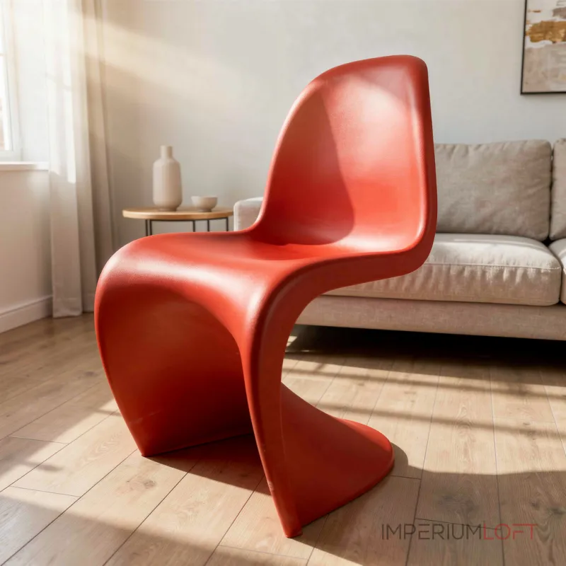Стул Panton Red изогнутой формы от LaLume