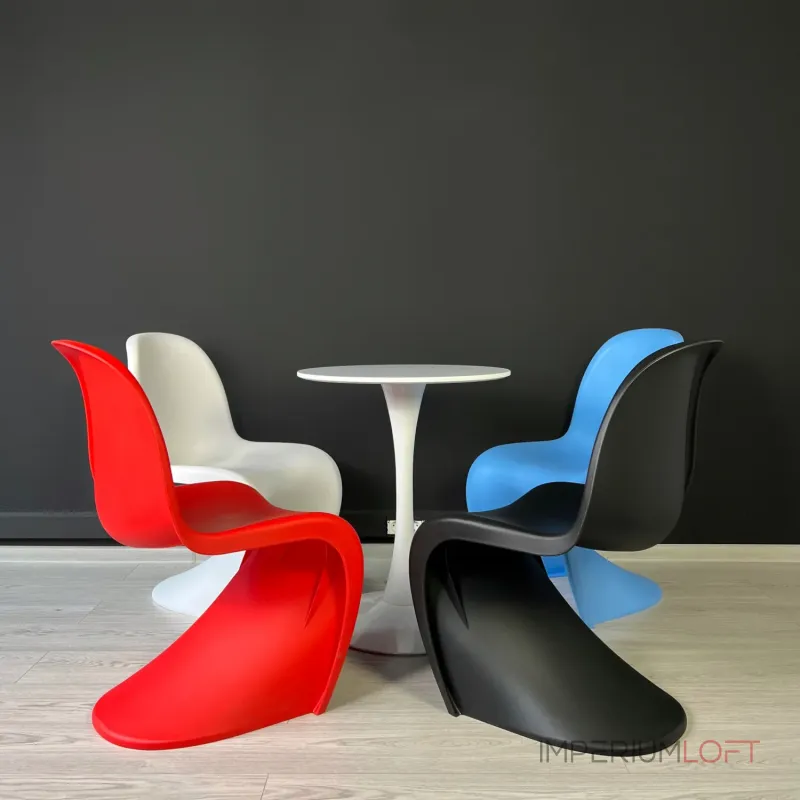 Стул Panton Blue изогнутой формы от LaLume Стул Panton Blue изогнутой формы от LaLume