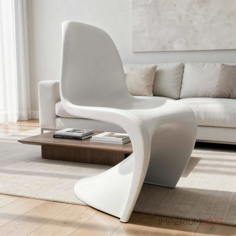 Стул Panton White изогнутой формы от LaLume 