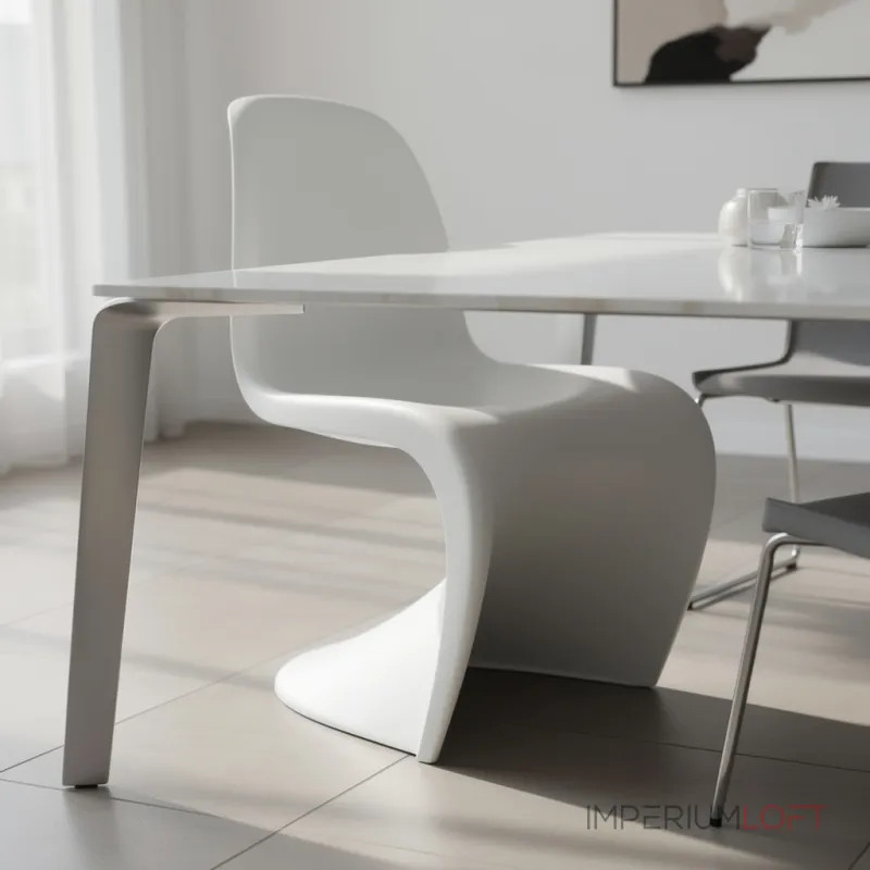 Стул Panton White изогнутой формы от LaLume 