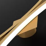 Настенный светильник из двух симметрично изогнутых контурных полос с LED подсветкой Бра JARAND H80 от ImperiumLoft