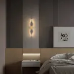 Настенный светильник из двух симметрично изогнутых контурных полос с LED подсветкой Бра JARAND H80 от ImperiumLoft