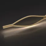 Настенный светильник из двух симметрично изогнутых контурных полос с LED подсветкой Бра JARAND H80 от ImperiumLoft