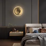 Настенный светильник в виде выгнутого диска с LED подсветкой Бра TROND D23
