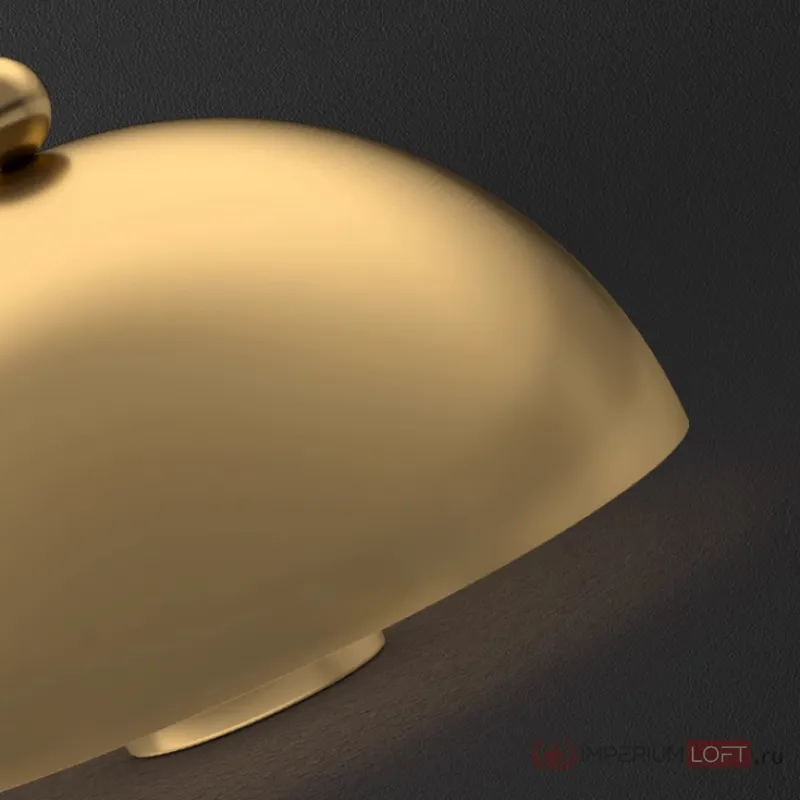 Настенный светильник в виде выгнутого диска с LED подсветкой Бра TROND D30 от ImperiumLoft