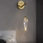 Настенный светильник в виде выгнутого диска с LED подсветкой Бра AQUILA WALL Black от ImperiumLoft
