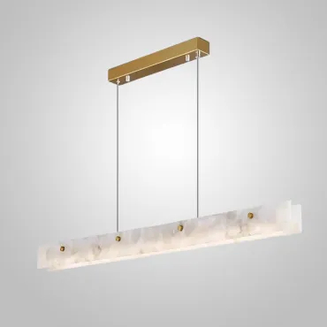 Реечный светильник из двух длинных прямоугольных мраморных пластин с LED-подсветкой JASON L100 от ImperiumLoft