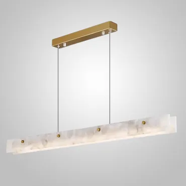 Реечный светильник из двух длинных прямоугольных мраморных пластин с LED-подсветкой JASON L150 от ImperiumLoft
