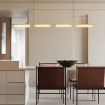 Серия реечных светильников с LED-источниками света внутри цилиндрических плафонов SIMER LONG L126 Brass от ImperiumLoft