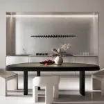 Серия светильников в виде ряда шаров разного размера из массива дерева с LED подсветкой BROLLE Black