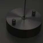 Минималистичный реечный светильник с декоративным диском из рифленого стекла ZVI L120 Brass от ImperiumLoft