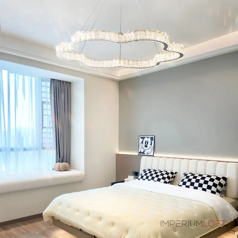 Серия светодиодных люстр с декором из хрустальных пластин с морозным узором на кольцевом корпусе INGVALD R1 D60 от ImperiumLoft Серия светодиодных люстр с декором из хрустальных пластин с морозным узором на кольцевом корпусе INGVALD R1 D60 от ImperiumLoft