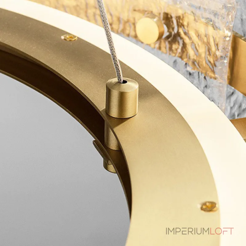 Серия кольцевых светодиодных люстр с составным плафоном из рельефных стеклянных пластин SAMANTHA B А D80 от ImperiumLoft Серия кольцевых светодиодных люстр с составным плафоном из рельефных стеклянных пластин SAMANTHA B А D80 от ImperiumLoft