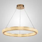 Серия кольцевых светодиодных люстр с декором из ограненных хрустальных камней LENNOX А 1R D62 от ImperiumLoft