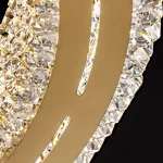 Серия кольцевых светодиодных люстр с декором из ограненных хрустальных камней LENNOX В L100 от ImperiumLoft