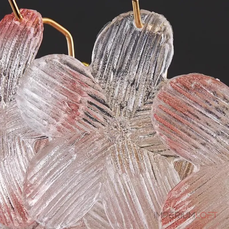 Серия люстр с цветочным декором из прозрачного или градиентно окрашенного стекла ручной работы TOTTI CH Blue-Purple от ImperiumLoft Серия люстр с цветочным декором из прозрачного или градиентно окрашенного стекла ручной работы TOTTI CH Blue-Purple от ImperiumLoft