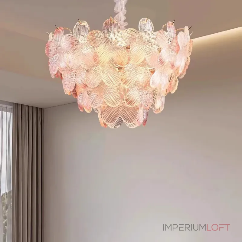 Серия люстр с цветочным декором из прозрачного или градиентно окрашенного стекла ручной работы TOTTI CH Blue-Purple от ImperiumLoft Серия люстр с цветочным декором из прозрачного или градиентно окрашенного стекла ручной работы TOTTI CH Blue-Purple от ImperiumLoft