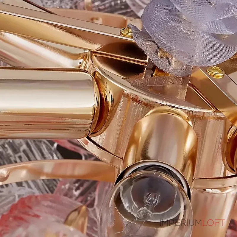 Серия люстр с цветочным декором из прозрачного или градиентно окрашенного стекла ручной работы TOTTI CH Blue-Purple от ImperiumLoft Серия люстр с цветочным декором из прозрачного или градиентно окрашенного стекла ручной работы TOTTI CH Blue-Purple от ImperiumLoft