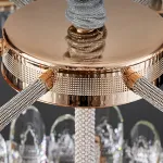 Серия светодиодных люстр с рассеивателями из хрусталя и декором в виде цветов ARSI D50