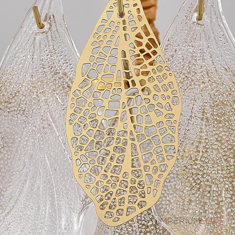 Серия люстр с многоярусным абажуром из подвесок в виде листьев из стекла, металла и керамики OLEANDER от ImperiumLoft Серия люстр с многоярусным абажуром из подвесок в виде листьев из стекла, металла и керамики OLEANDER от ImperiumLoft