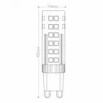 Лампа светодиодная Feron LB-433 G9 7Вт 4000K 25767 от ImperiumLoft