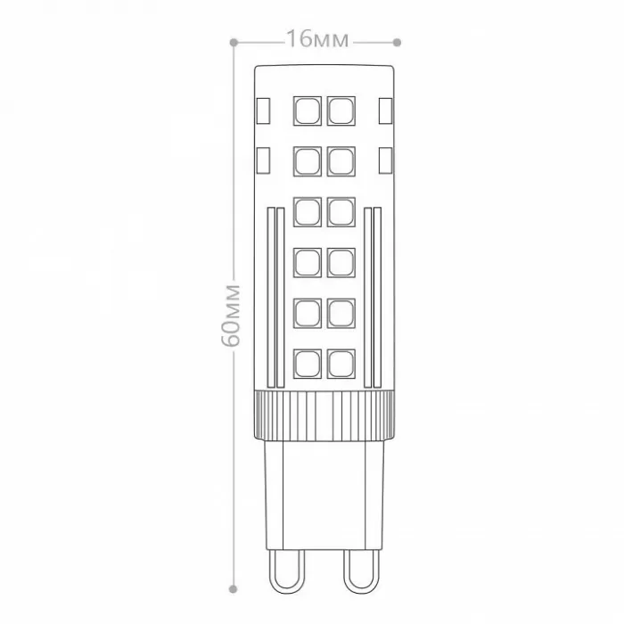 Лампа светодиодная Feron LB-433 G9 7Вт 4000K 25767 от ImperiumLoft