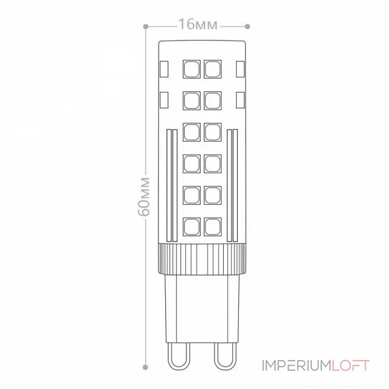 Лампа светодиодная Feron LB-433 G9 7Вт 4000K 25767 от ImperiumLoft