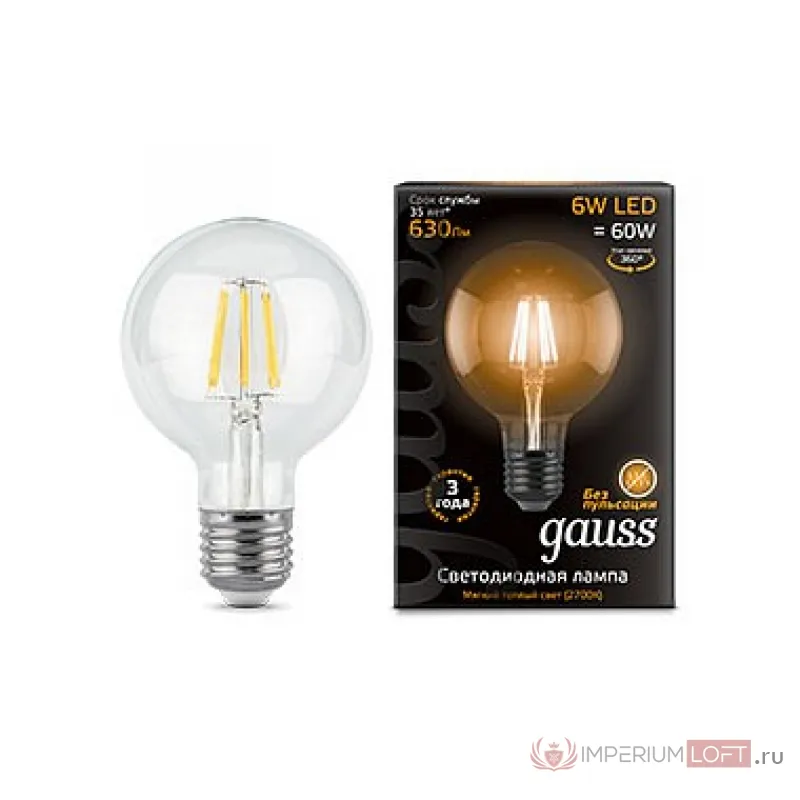 Лампа светодиодная Gauss 1058 E27 6Вт 2700K 105802106 от ImperiumLoft