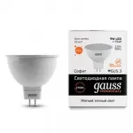 Лампа светодиодная Gauss 13519 GU5.3 9Вт 3000K 13519