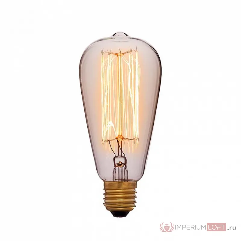 Лампа накаливания Sun Lumen ST64 E27 40Вт 2200K 051-910 от ImperiumLoft