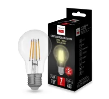 Светодиодная лампа E27 мощность 7W 2700K Transparent от ImperiumLoft