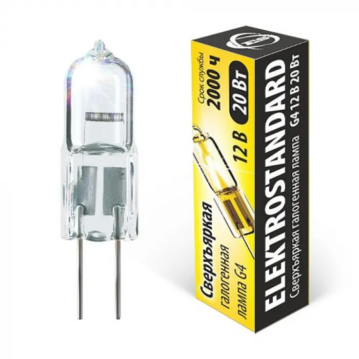 Лампа галогеновая Elektrostandard G4 20Вт 2700K a025172 от ImperiumLoft