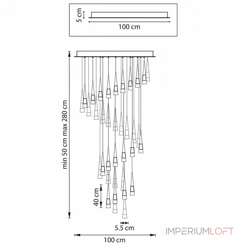 Подвесная люстра Lightstar Cone 757361