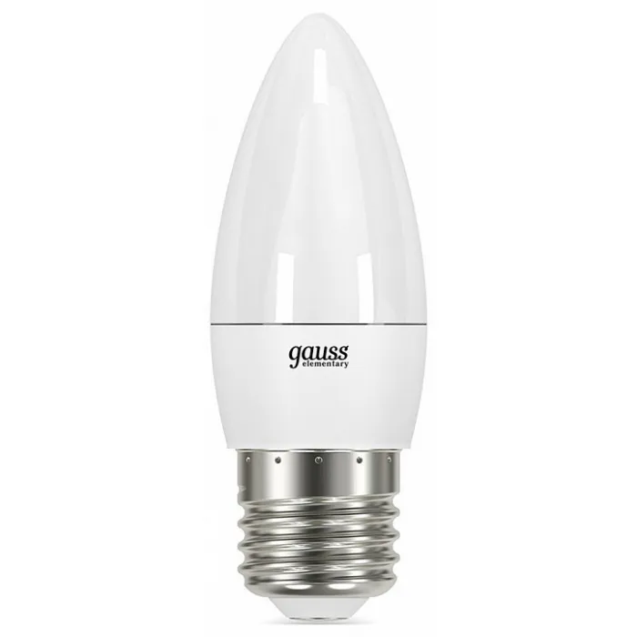 Лампа светодиодная Gauss Led Elementary Candle E27 6Вт 3000K 33216 от ImperiumLoft