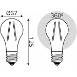 Лампа светодиодная Gauss Filament E27 30Вт 2700K 102902130