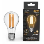 Лампа светодиодная Gauss Filament E27 30Вт 2700K 102902130
