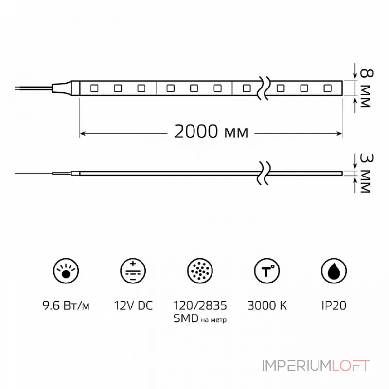 Лента светодиодная Gauss Basic BT060