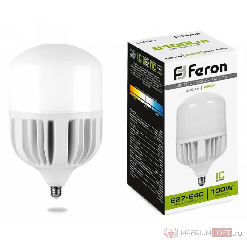 Лампа светодиодная Feron LB-65 E14-E40 100Вт 4000K 38219 от ImperiumLoft