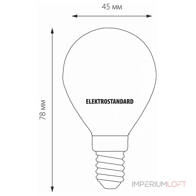 Лампа светодиодная Elektrostandard Mini Classic F E14 6Вт 3300K BLE1408