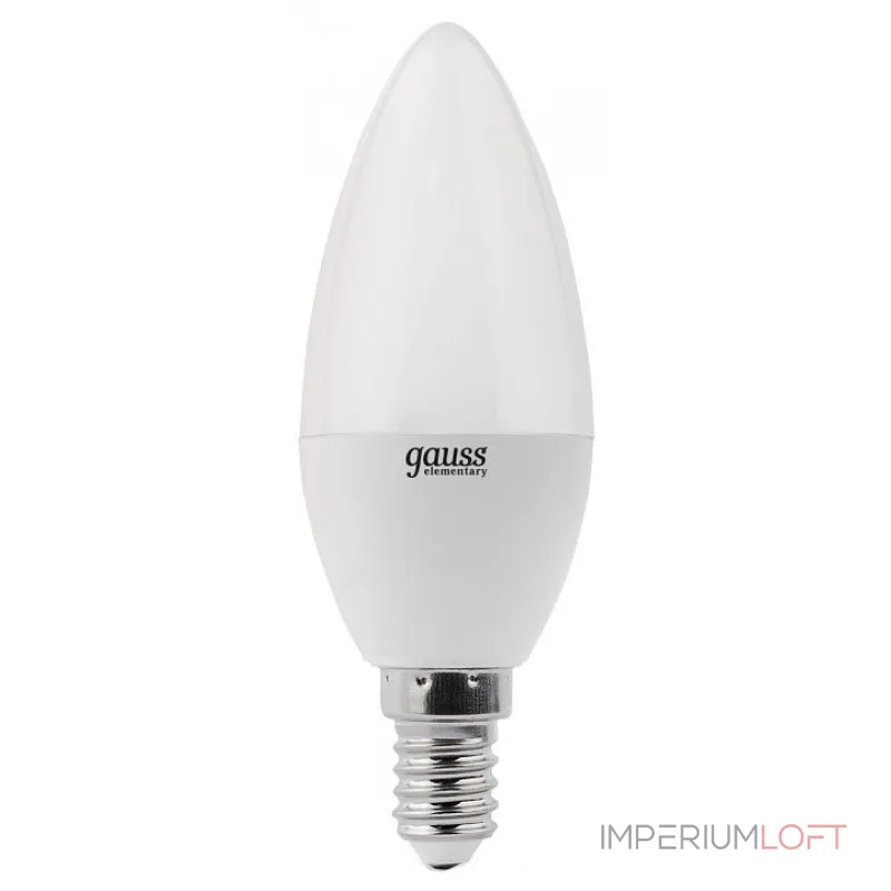 Лампа светодиодная Gauss LED Elementary Candle E14 8Вт 3000K 33118