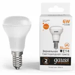 Лампа светодиодная Gauss R50 E14 6Вт 3000K 63116 от ImperiumLoft
