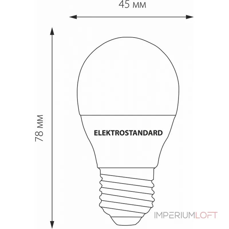 Лампа светодиодная Elektrostandard BLE2731 E27 7Вт 4200K a048663 Цвет арматуры черный Цвет плафонов черный Лампа светодиодная Elektrostandard BLE2731 E27 7Вт 4200K a048663 Цвет арматуры черный Цвет плафонов черный