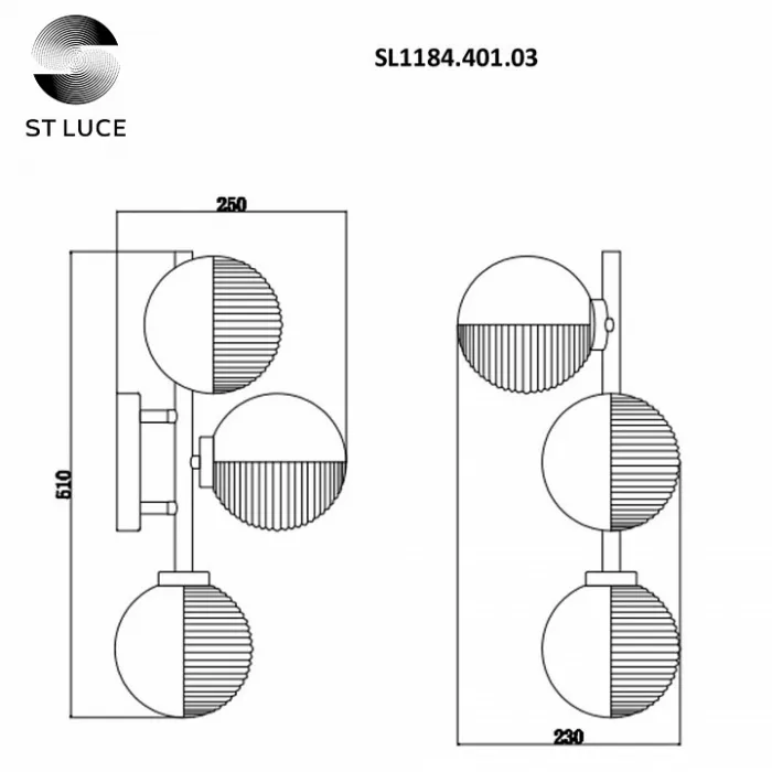 Бра ST-Luce Todo SL1184.401.03 от ImperiumLoft