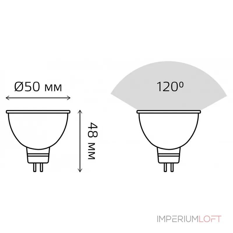 Лампа светодиодная Gauss Софит GU5.3 7Вт 3000K 13517 от ImperiumLoft Лампа светодиодная Gauss Софит GU5.3 7Вт 3000K 13517 от ImperiumLoft