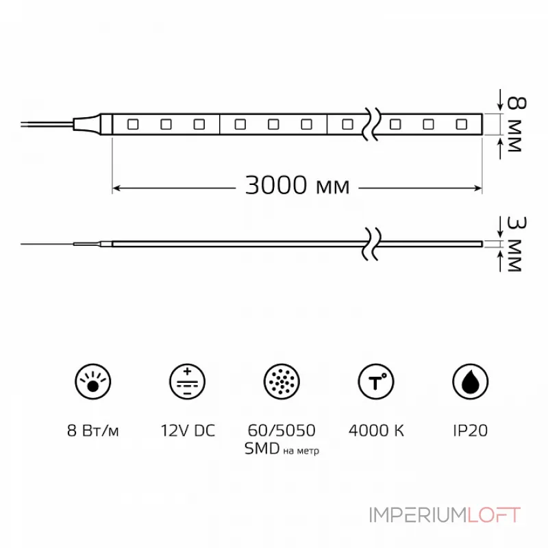 Лента светодиодная Gauss Basic BT023