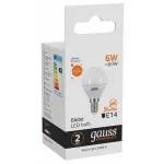 Лампа светодиодная Gauss E14 6Вт 3000K 53116 от ImperiumLoft