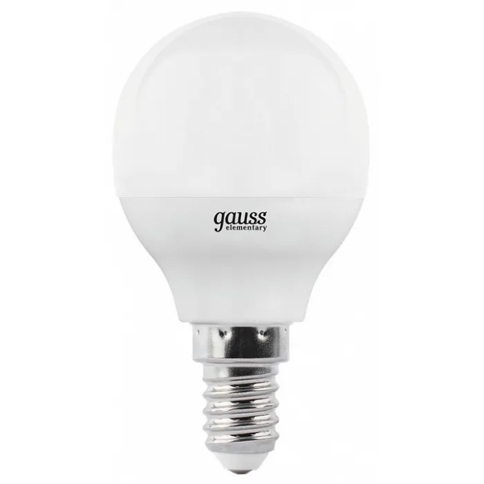 Лампа светодиодная Gauss LED Elementary Globe E14 8Вт 3000K 53118 от ImperiumLoft