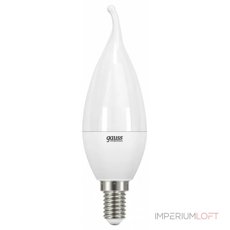 Лампа светодиодная Gauss Led Elementary Candle Tailed E14 6Вт 3000K 34116